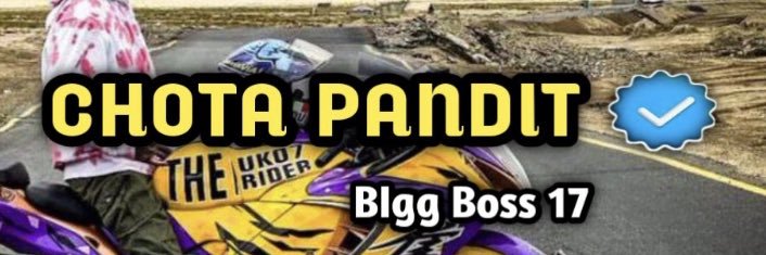 CHOTA PANDIT🚩's banner
