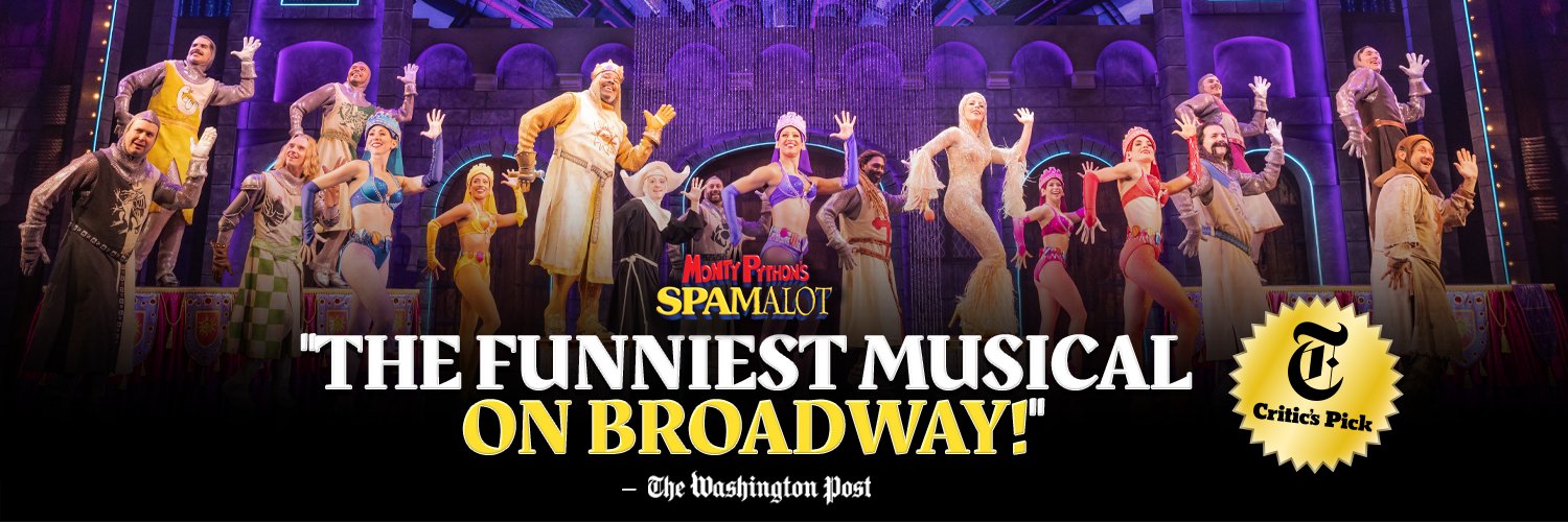 Monty Python's Spamalot's banner