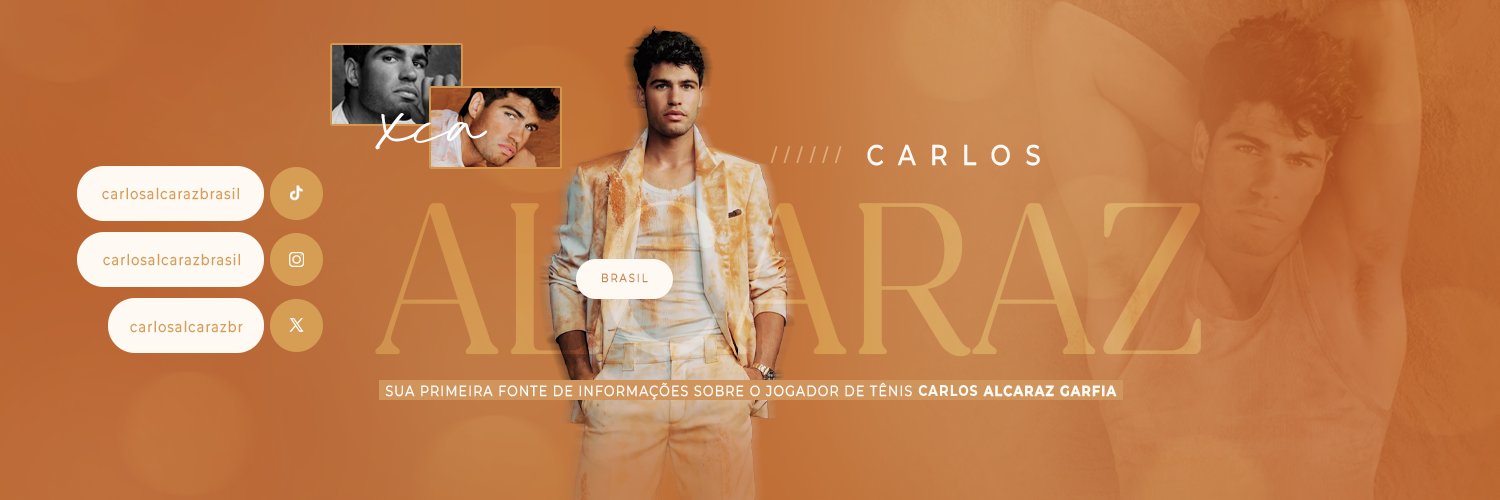 Carlos Alcaraz Brasil's banner