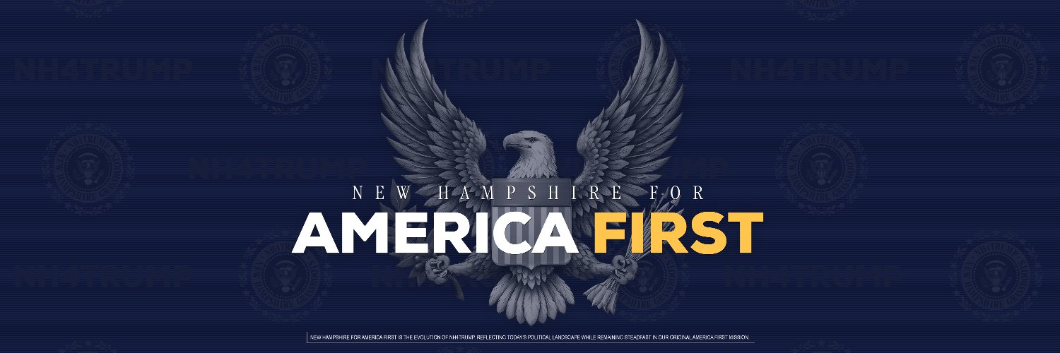 NH FOR AMERICA FIRST's banner