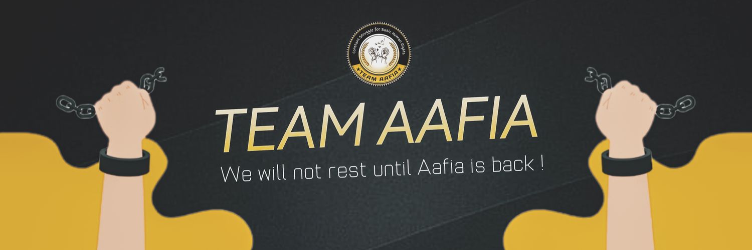 Team Aafia official's banner