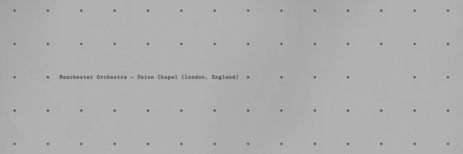 Manchester Orchestra's banner