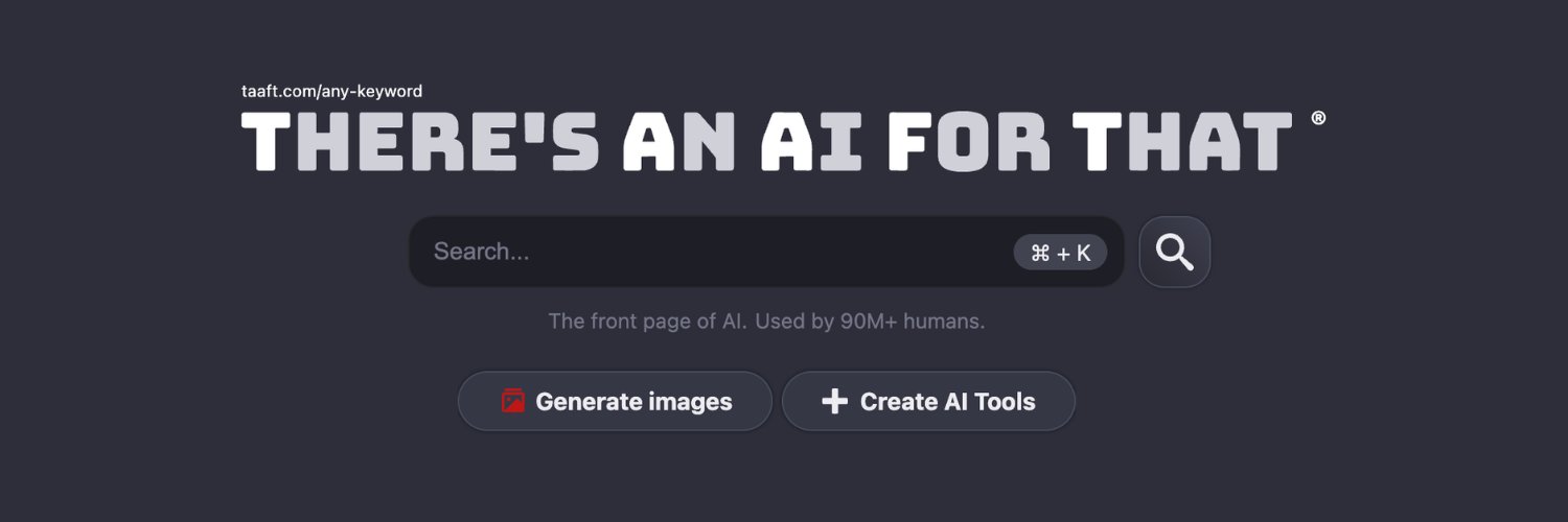 There's An AI For That's banner
