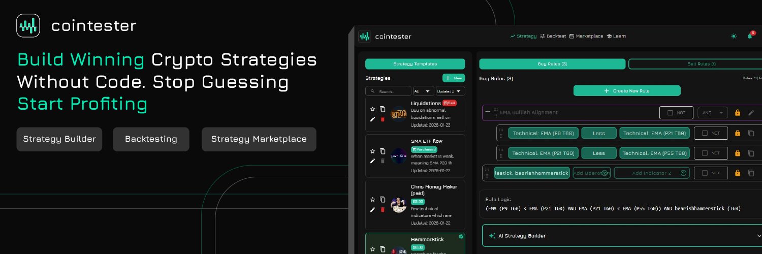 Cointester.io's banner