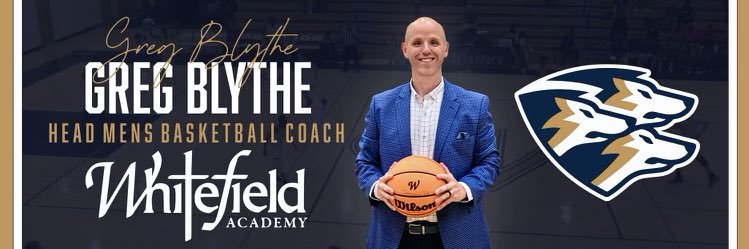 Coach Greg Blythe's banner