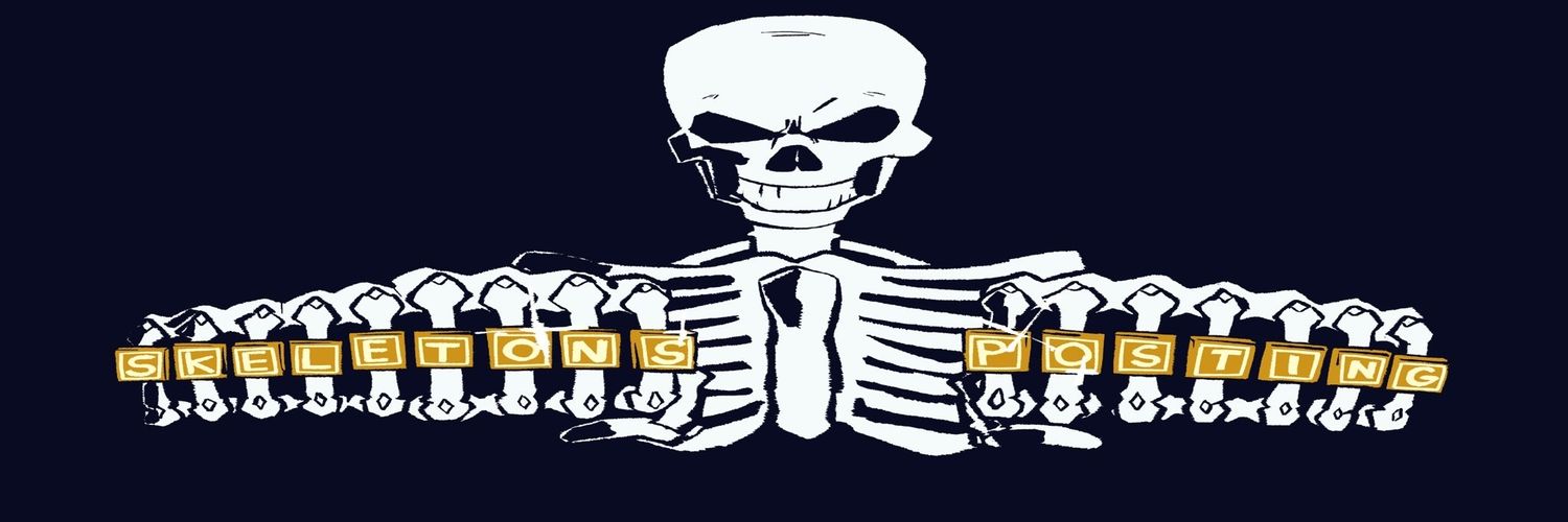 Skeletons posting's banner