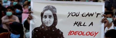 Mahal Baloch's banner