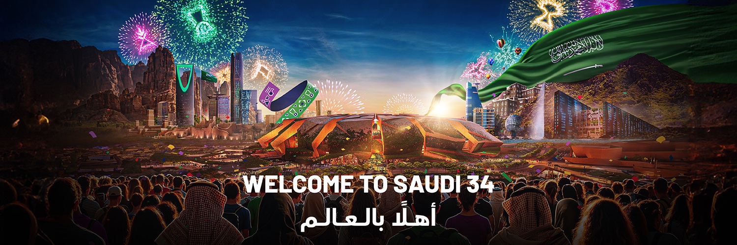 Saudi Arabia FIFA World Cup 2034™️'s banner