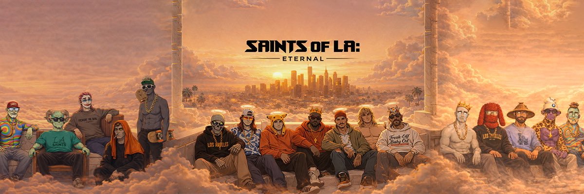 SAINTS of L.A.'s banner