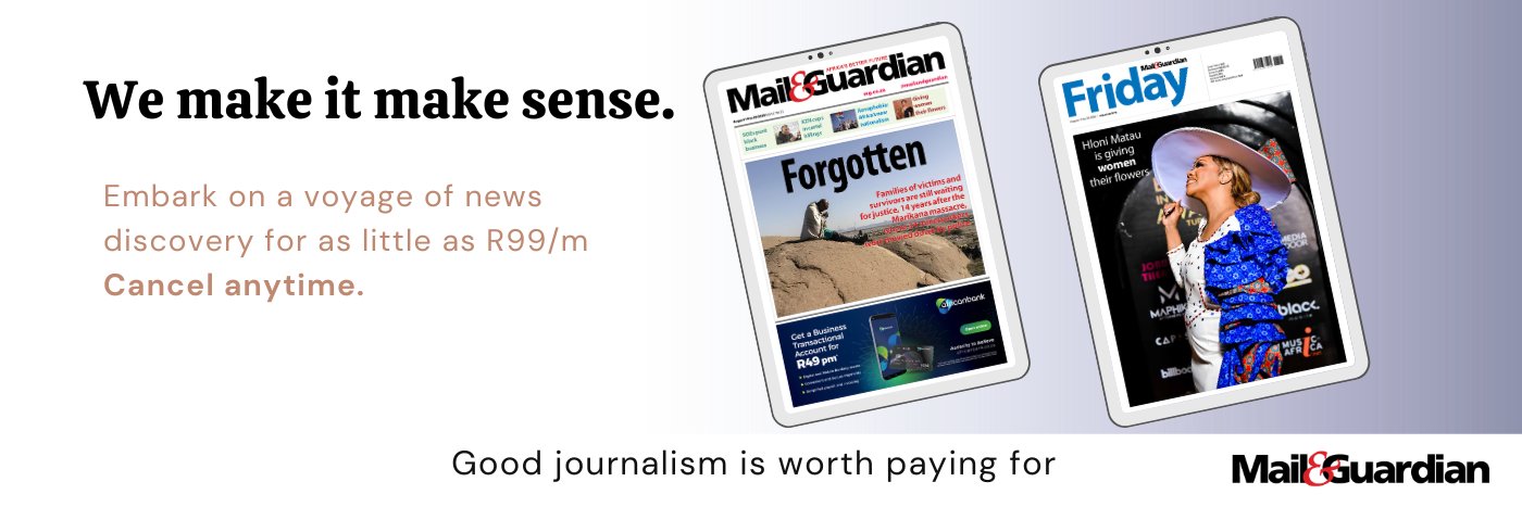 Mail & Guardian's banner