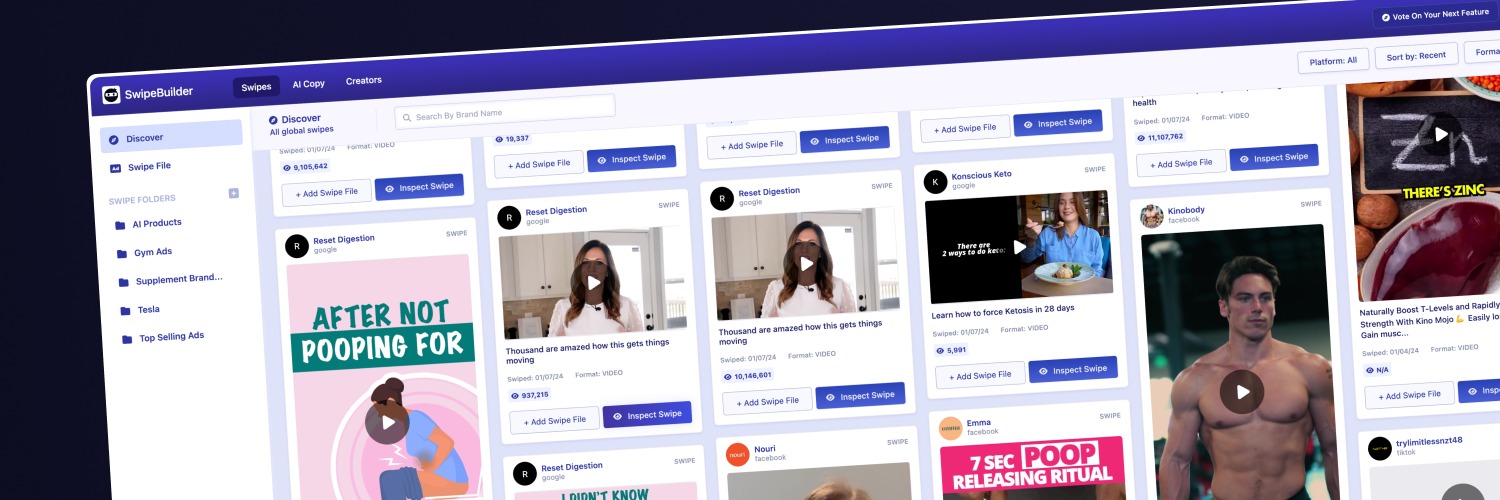 SwipeBuilder - Ethically Steal Copy With AI's banner