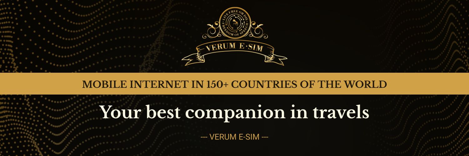 Verum E-SIM's banner
