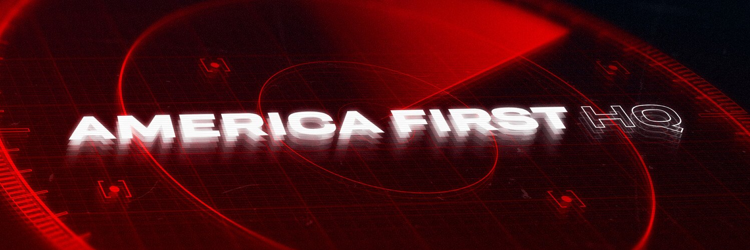 America First HQ's banner