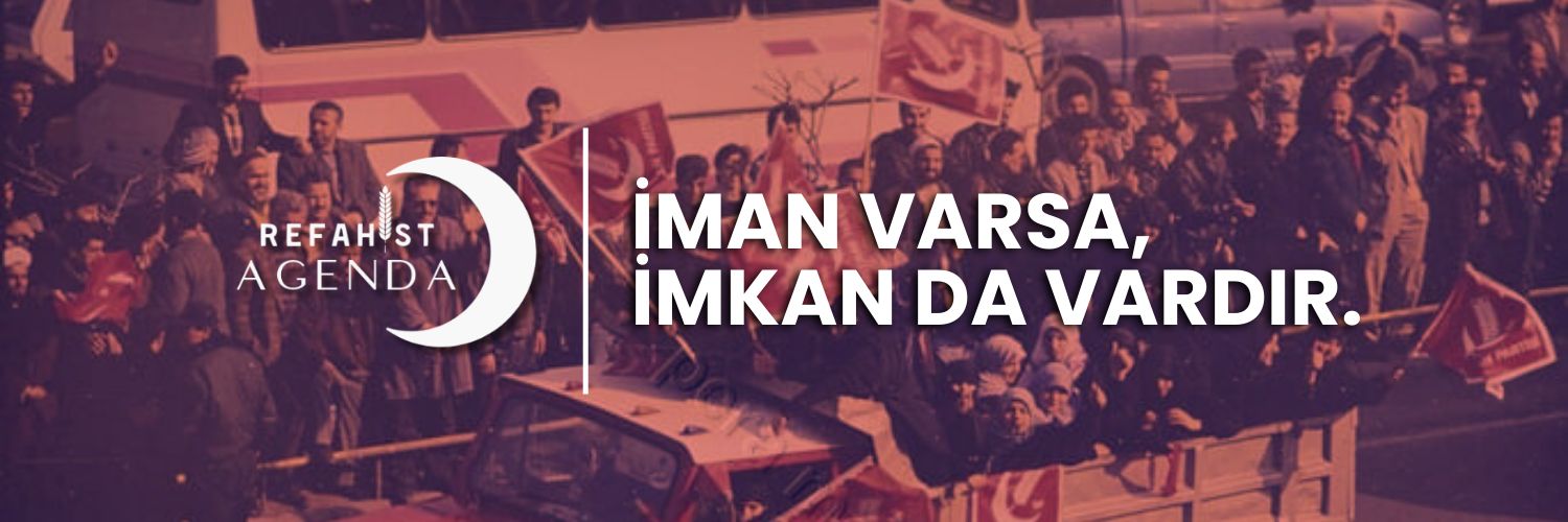 Refahist Agenda's banner