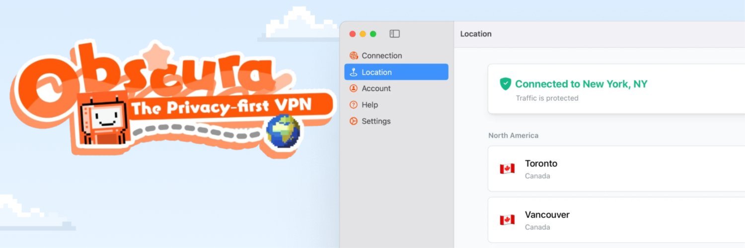 Obscura: The Privacy-first VPN's banner