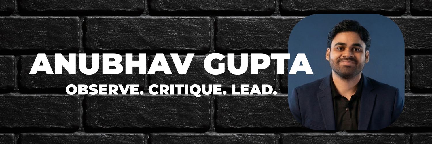 Anubhav Gupta's banner