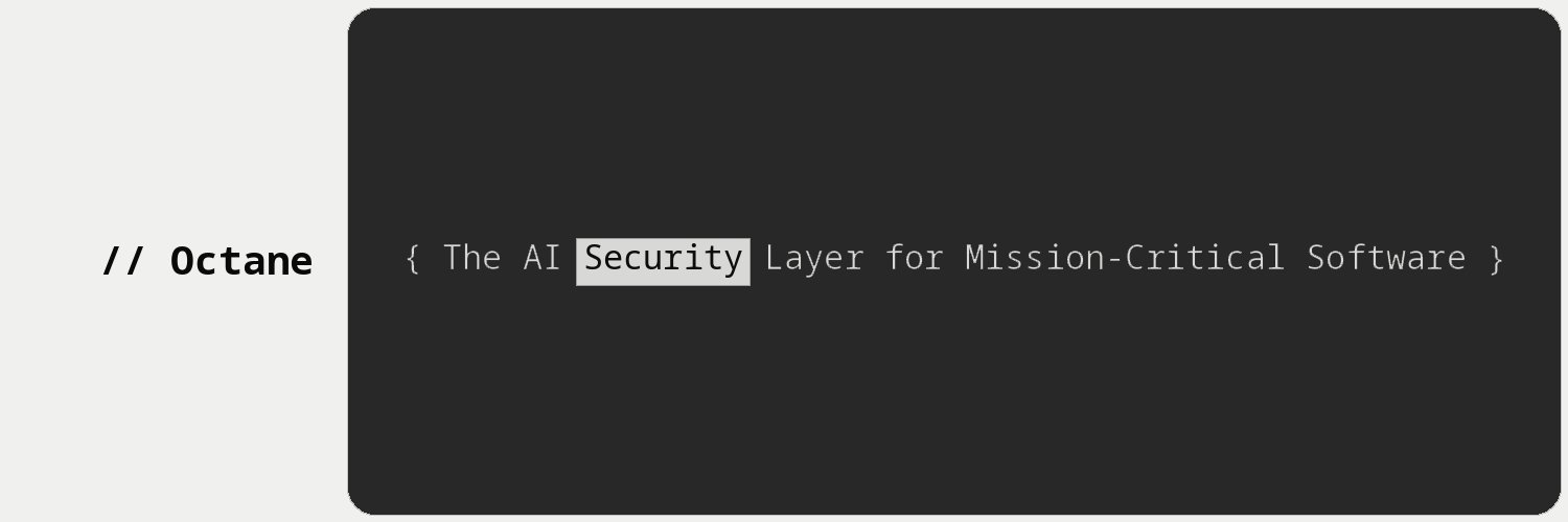 Octane Security's banner
