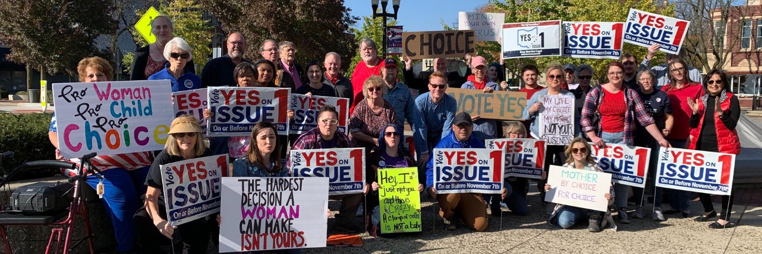 Ohioans United for Reproductive Rights's banner