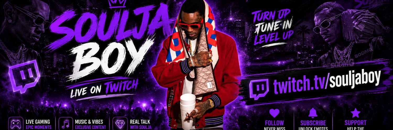 Soulja Boy's banner
