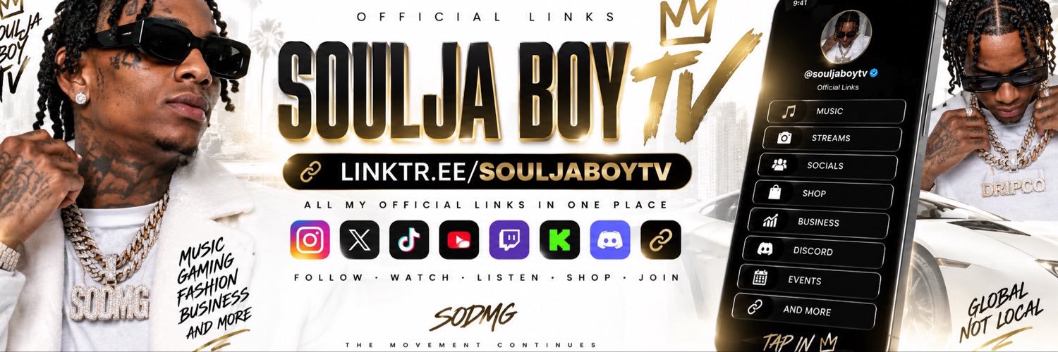 Soulja Boy's banner