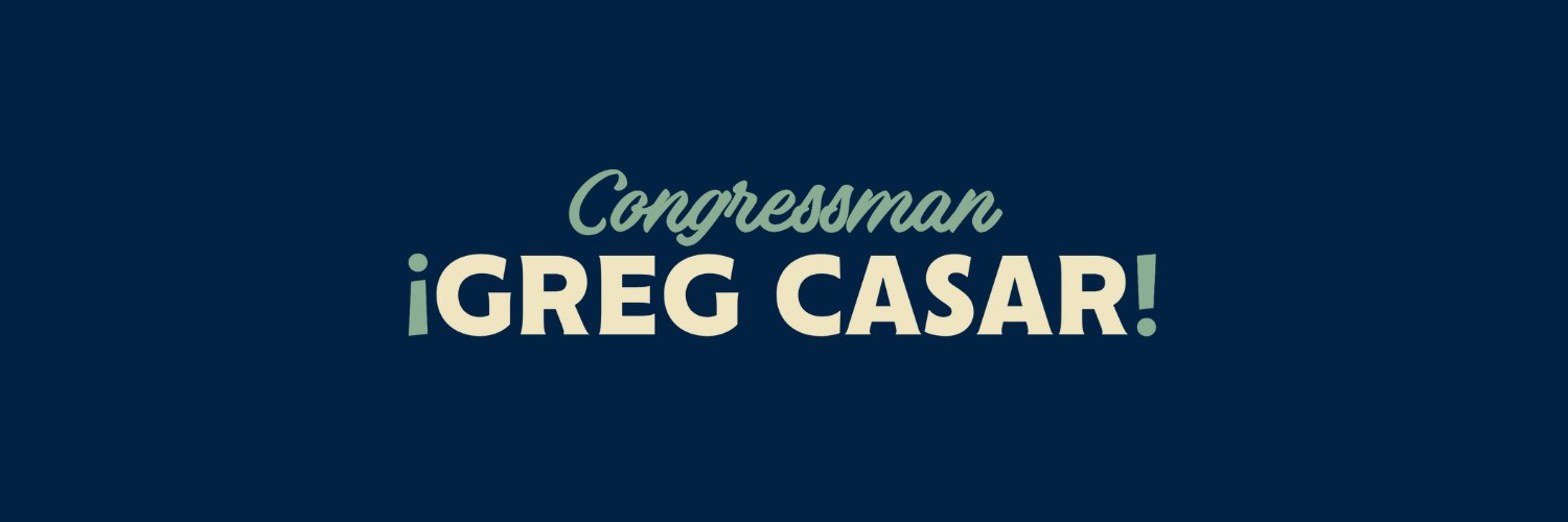 Greg Casar's banner