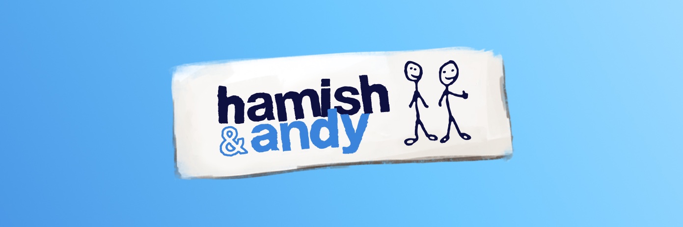 Hamish & Andy's banner