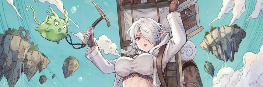 漫画『ダンジョンエルフ』公式@コミックス2巻8/6発売's banner