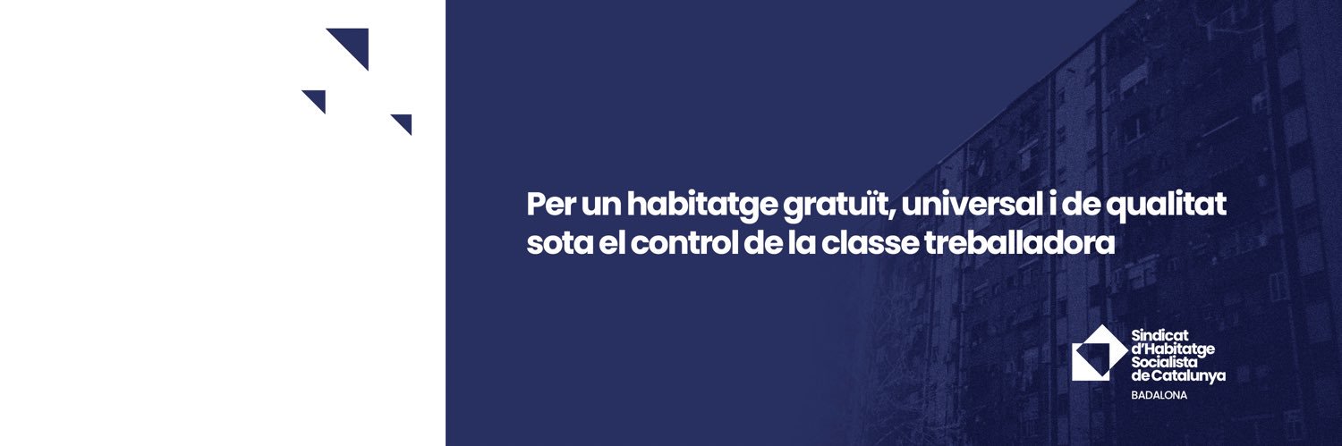Sindicat d’Habitatge de Badalona's banner
