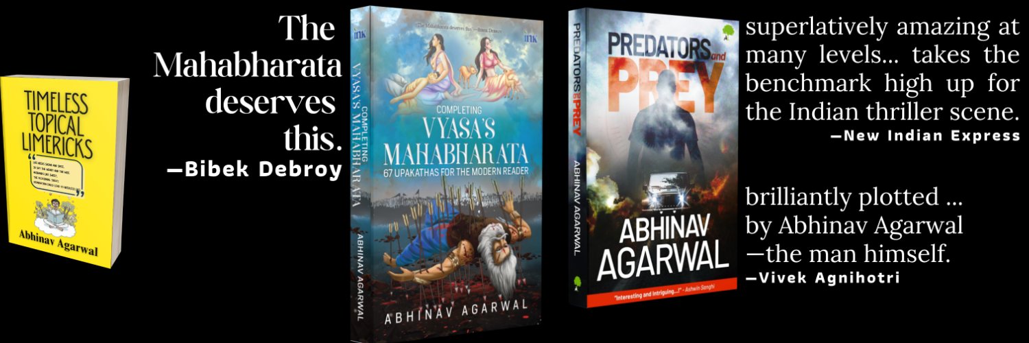 Abhinav Agarwal's banner