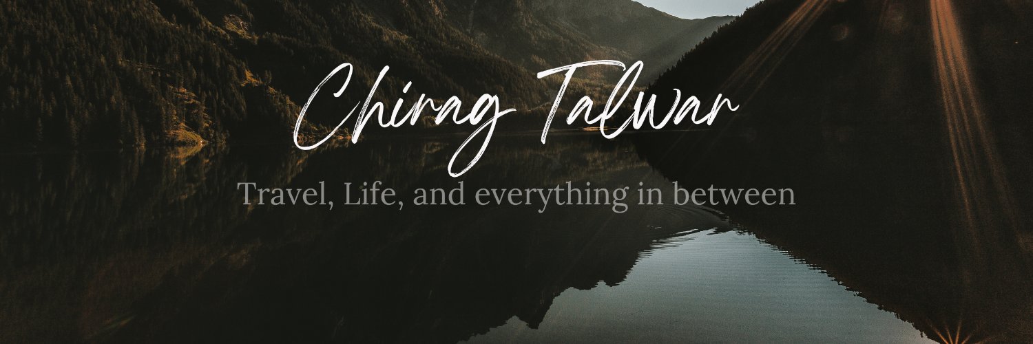 CHIRAG TALWAR's banner