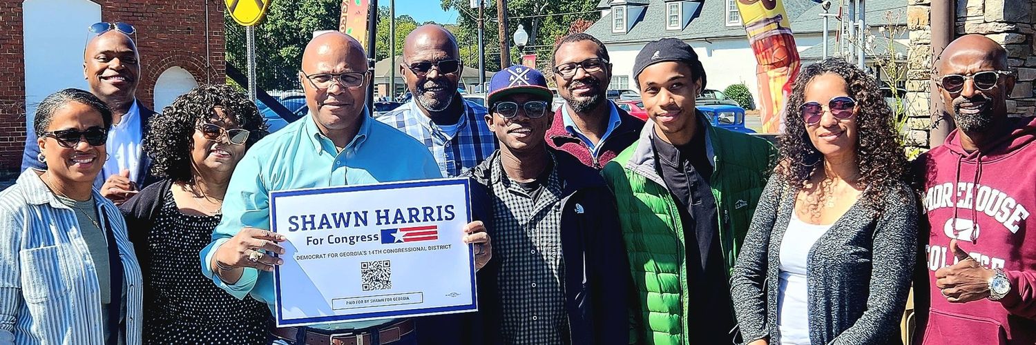 Shawn Harris for Congress's banner