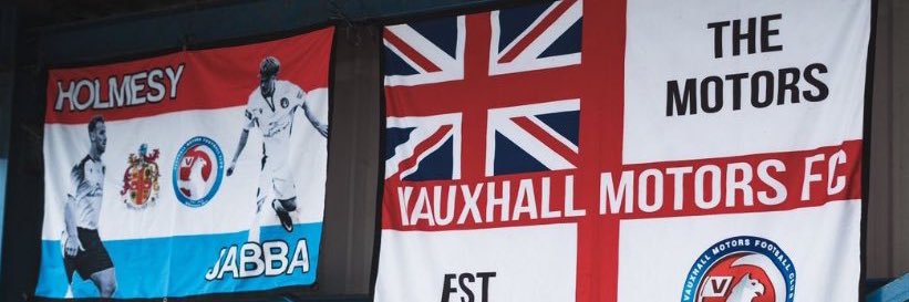 Vauxhall Motors FC's banner