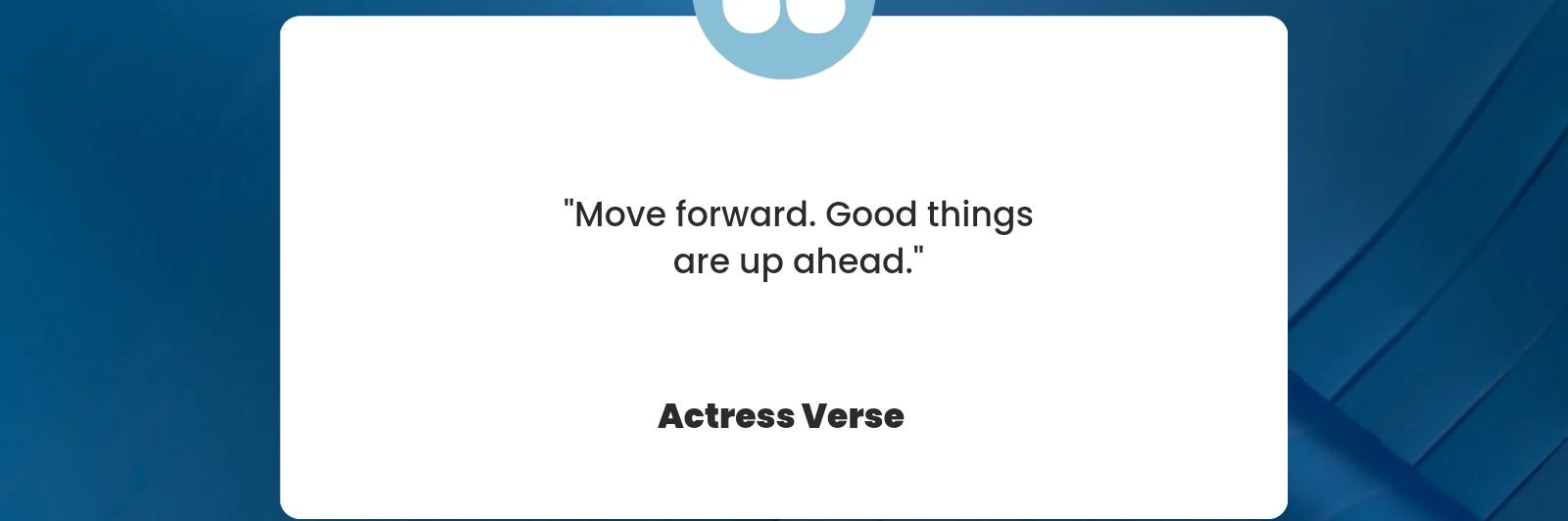 Actress Verse's banner