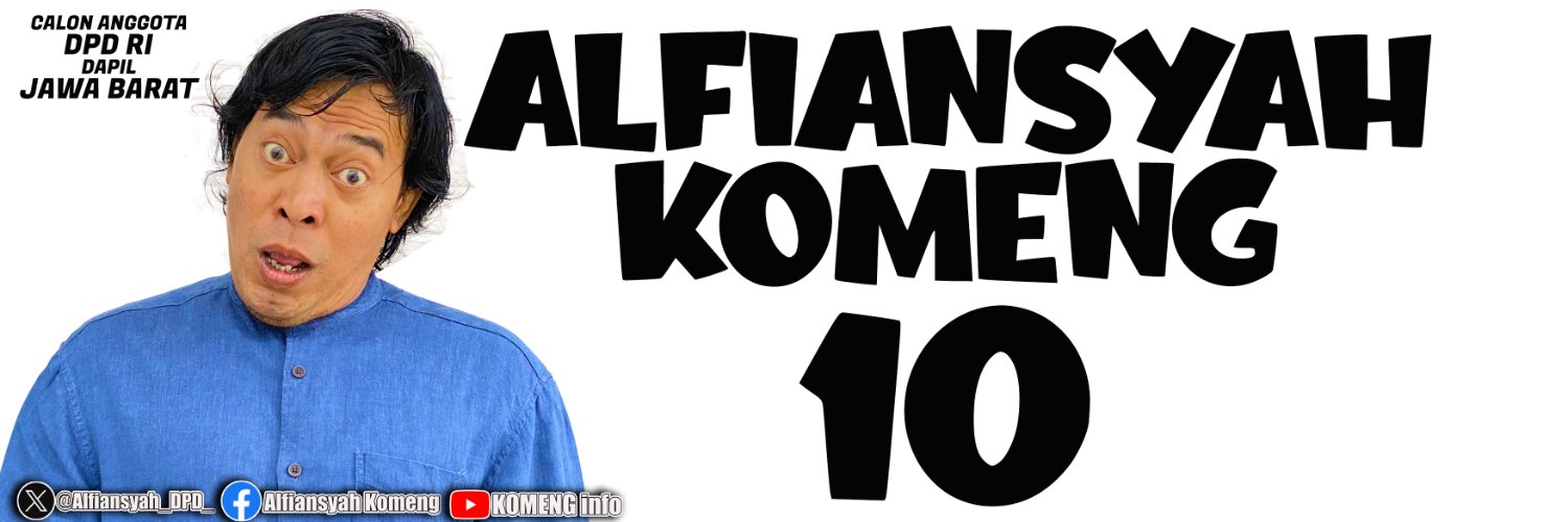 Alfiansyah Komeng's banner