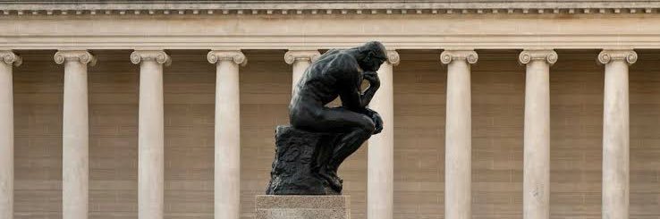 The Thinker's banner
