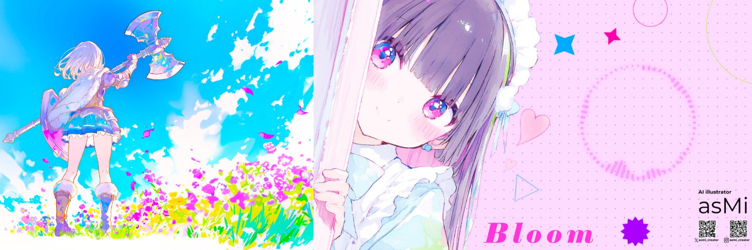 asMi(あさみ) ai-illustrator's banner