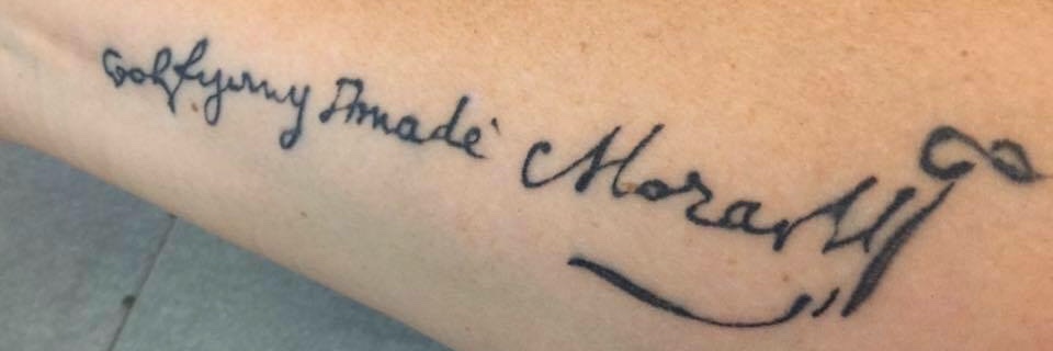 The Girl with the Mozart Tattoo's banner