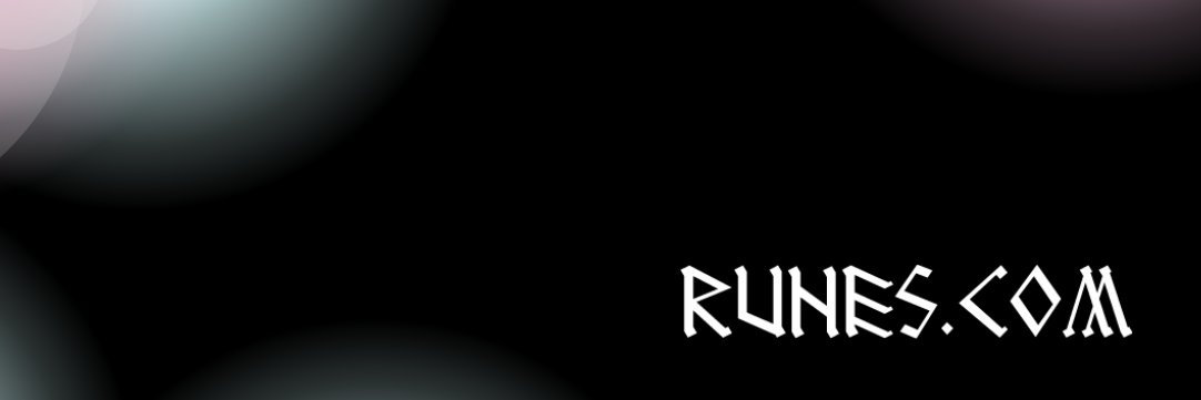 Runes.com's banner