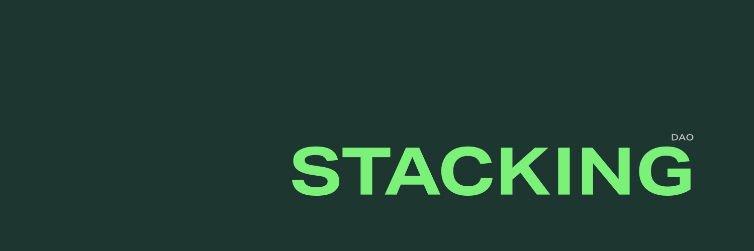 Stacking DAO's banner