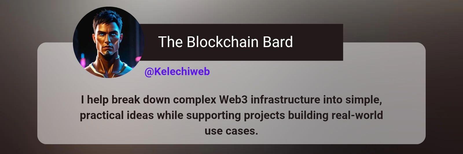 The Blockchain Bard's banner