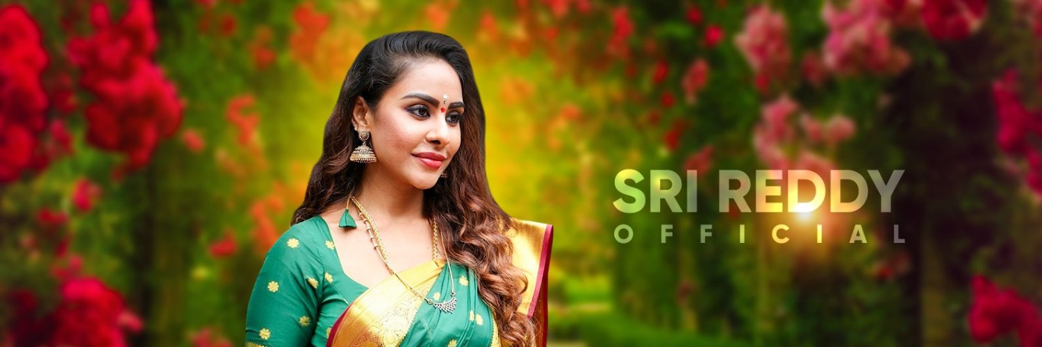 Sri Reddy's banner