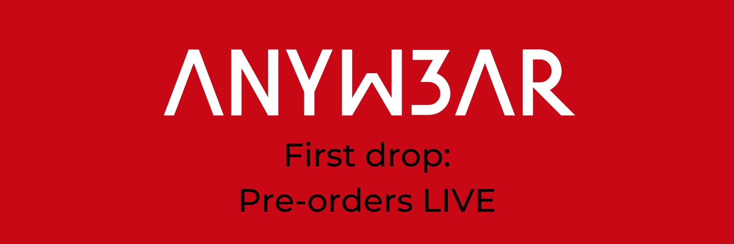 ANYW3AR First Drop LIVE's banner