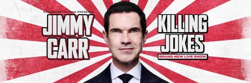 Jimmy Carr's banner