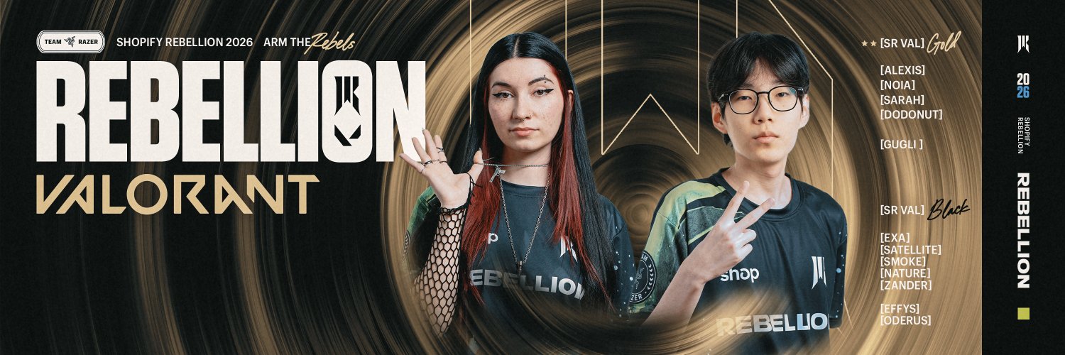 Shopify Rebellion VALORANT's banner