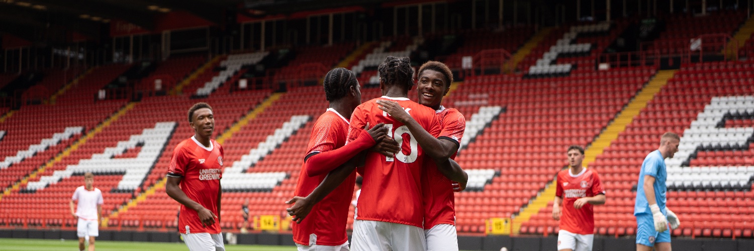 Charlton Athletic Academy's banner