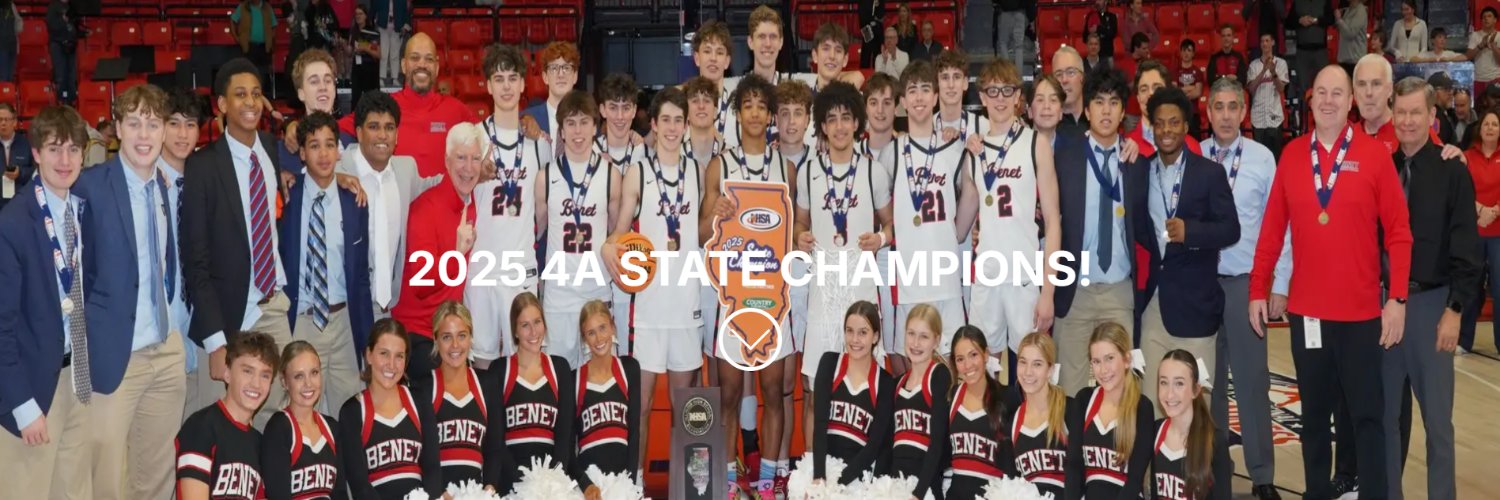 Benet Basketball's banner