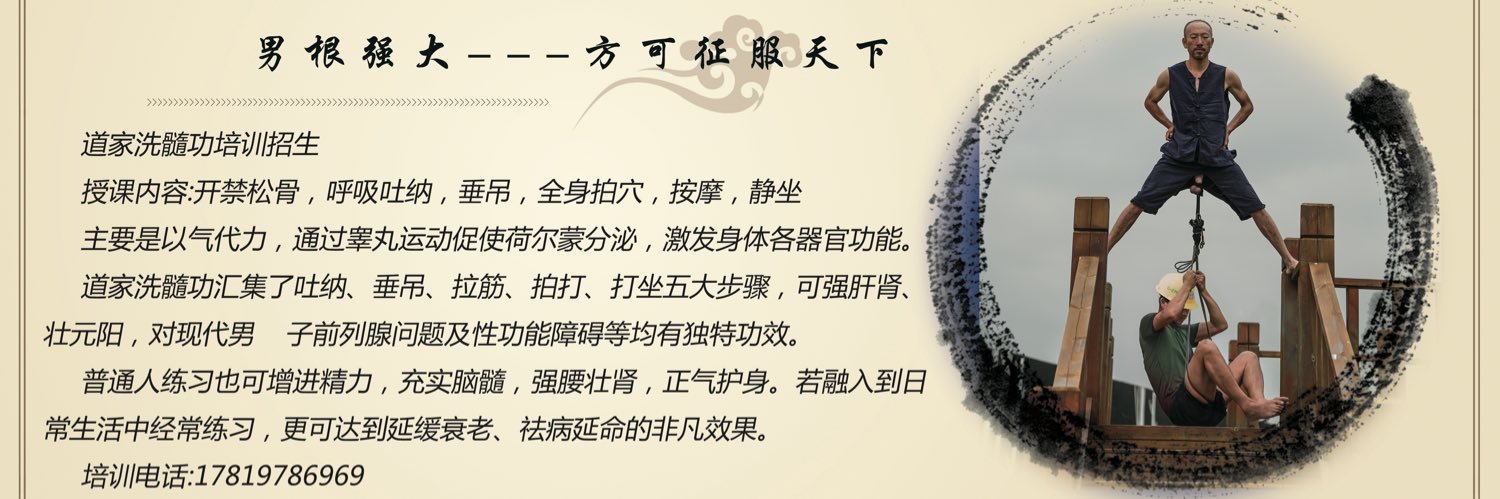 洗髓功～倒挂龙筋's banner