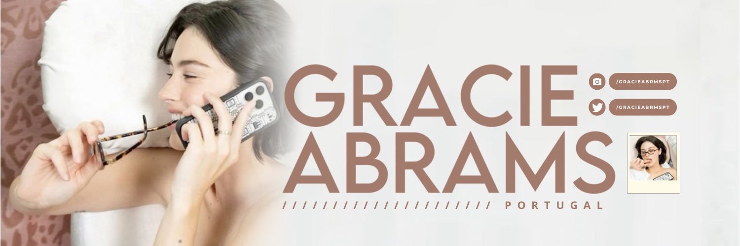 Gracie Abrams Portugal's banner