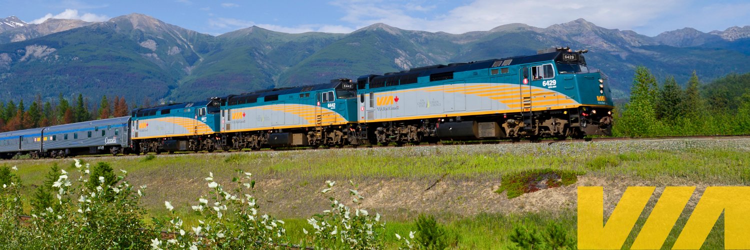 VIA Rail Canada's banner