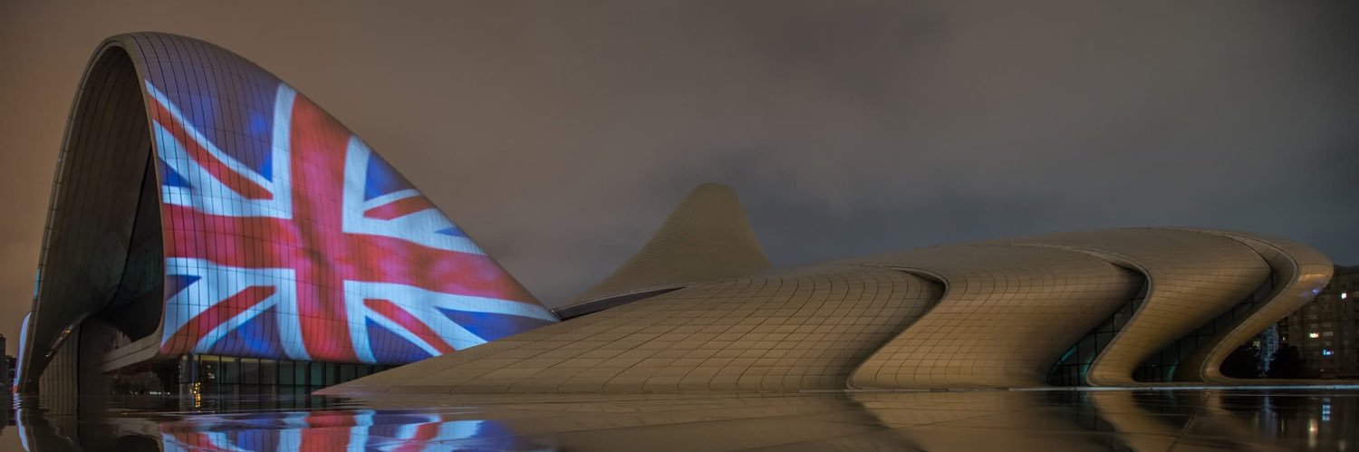 UK in Azerbaijan's banner